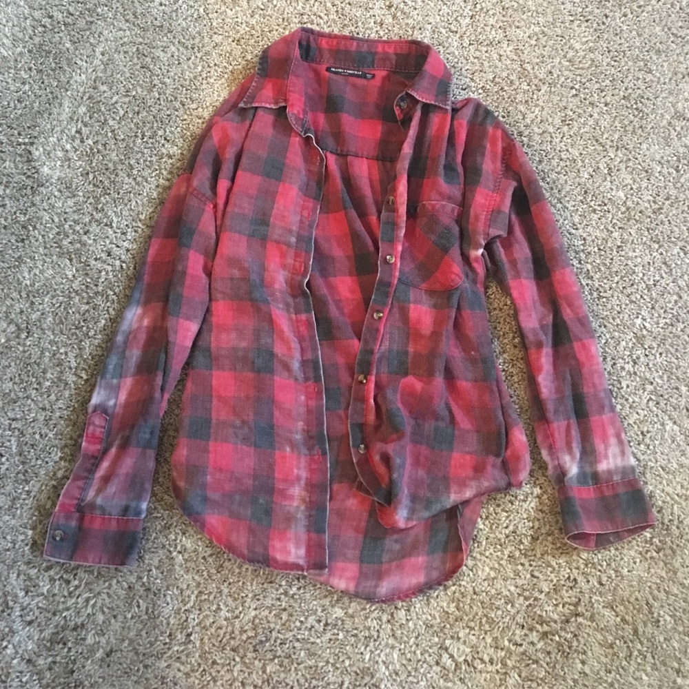 Worn out appeared flannel